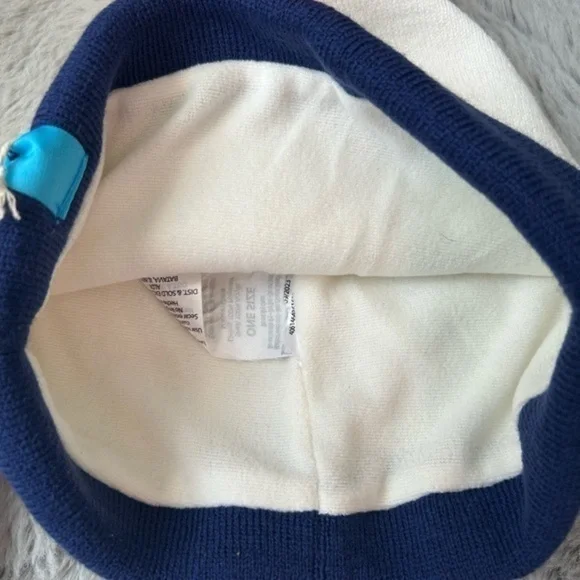 💋 NWT Aldi Gear 2023 Beanie Winter Pom Pom Fleece lined Hat Rainbow 🌈 - Picture 7 of 7